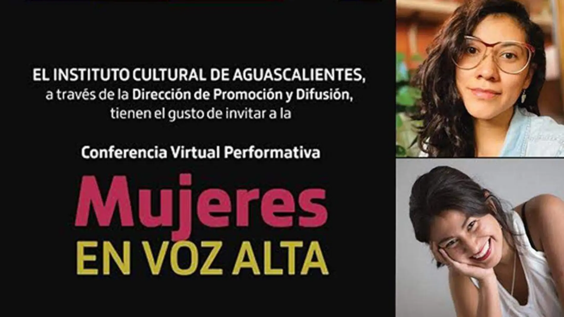 mujeres en alta voz conferencia